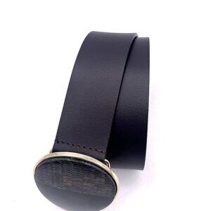 Chicos Women's Cameron Belt Genuine Leather BROWN Small 40 Inches